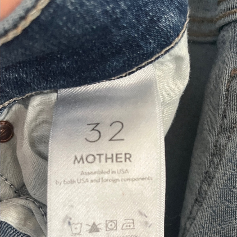MOTHER Dark Blue Flare Jeans - Picture 4 of 6
